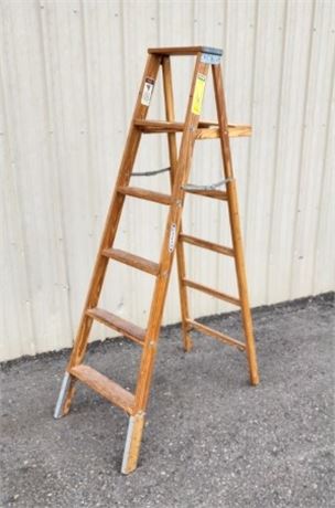 6' Werner Wood Step Ladder