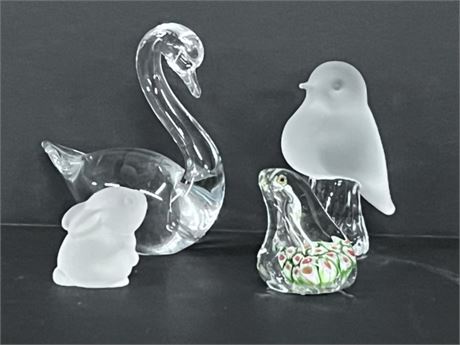 Assorted Glass Figurines