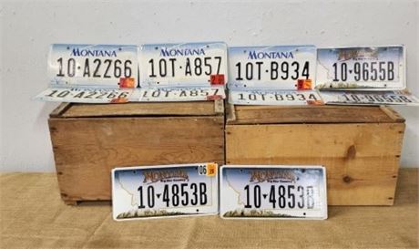 Collectible Carbon County Vehicle License Plates