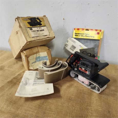 Craftsman 3" Belt Sander with Extras