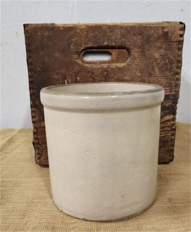 Vintage Crock...8"dia x 8" Tall