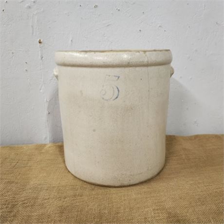 Vintage #5 Crock...12"dia x 13" Tall