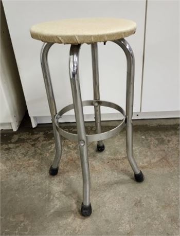 Vintage Metal Stool...24" Tall