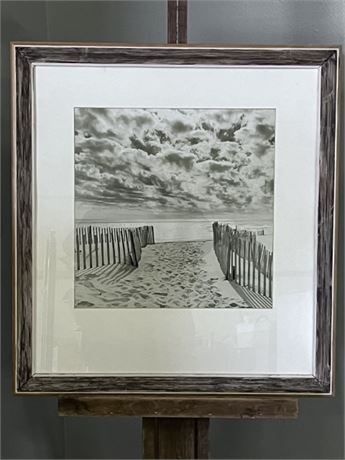 Cool Framed Beachscape Photo Print...25x27