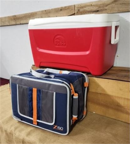 Nice Cooler Pair...1 Nice Collapsible