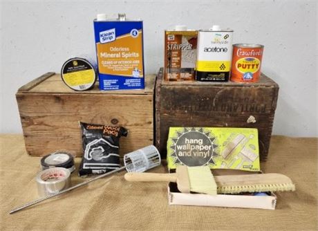 Assorted Household Painting & Prep Items