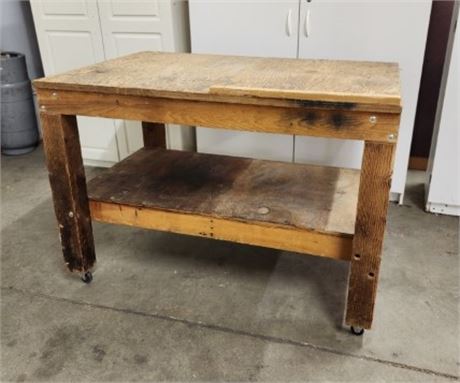 Solid Wood Work Bench...48x33x34