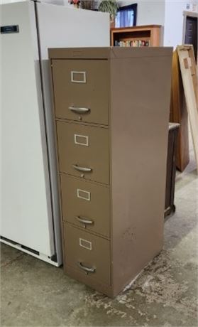 4-Drawer Metal File Cabinet...15x24x52