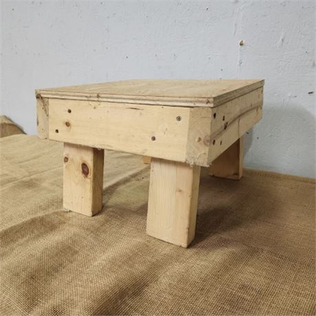 Small Sturdy Wood Step Stool...15x15x11