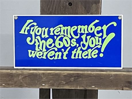 Metal Reproduction Sign...10x5