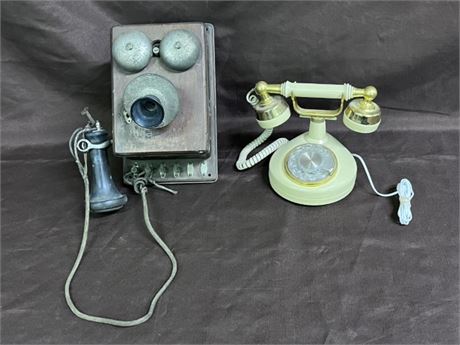 Antique Phone Pair