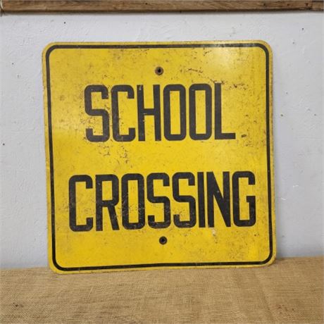Cool Metal School Crossing Sign...24x24
