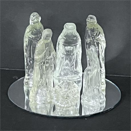 Glass Nativity Scene