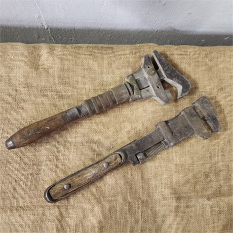 Vintage Pipe Wrench Pair