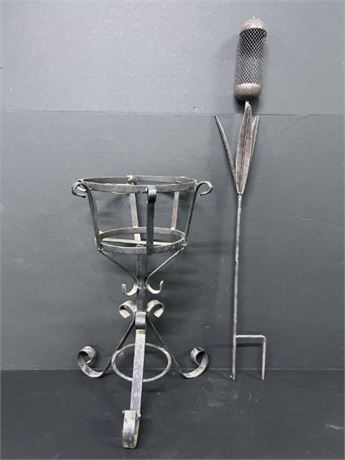 Wrought Iron-Metal Candle Holders