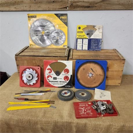 Assorted Wood-Metal-Saw Blades-Sanding & Grinding Discs