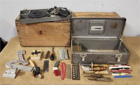 Assorted Wood Shop Tools with Case