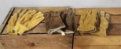 Used Work Glove Trio...Med