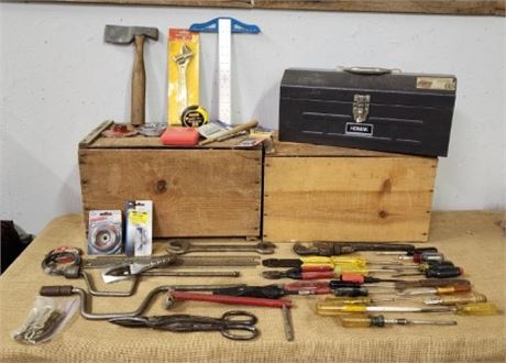 Nice Tool Box with Assorted Tools