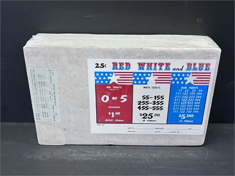 Genuine Collectible Red White & Blue Pull Tabs...1 Box