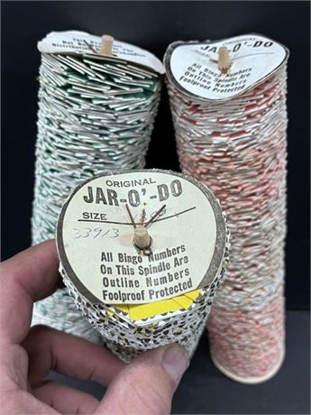 Genuine Collectible JAR-O-DO Roll Pull Tabs...3 Rolls