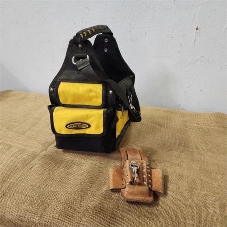 Electrical Tool Caddy & Leather Tool Belt Holster