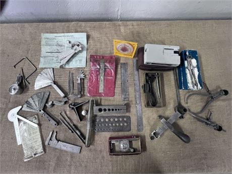 Nice Assorted Calipers/Gages/Guides/Flange Tools