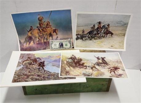Vintage CM Russell Prints...Nice Condition!