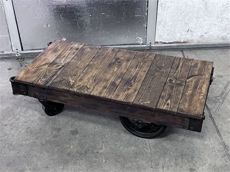 Nice Repurposed Railroad Cart...49x24x14