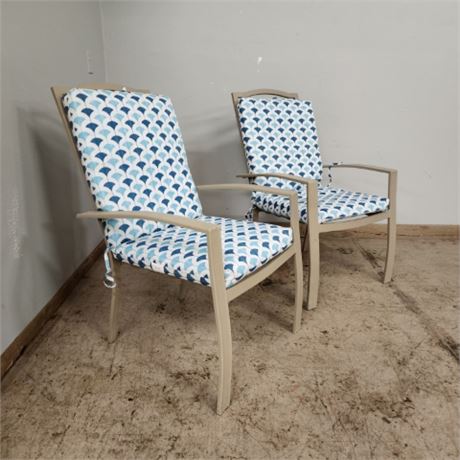 2-Patio Chairs with Cushions