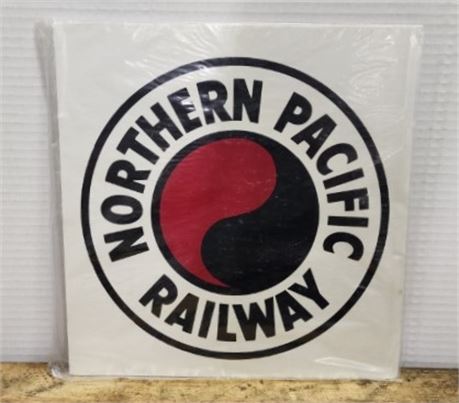 Northern Pacific Railway Postercard Sign