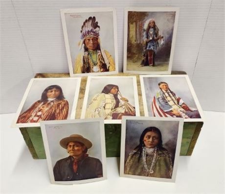 Vintage F.A. Rhinehart Native American Photo Portrait Prints