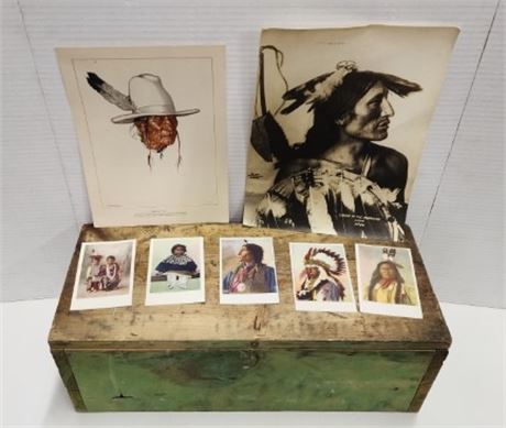 Vintage F.A. Rhinehart Native American Photo Portrait Prints/Postcards