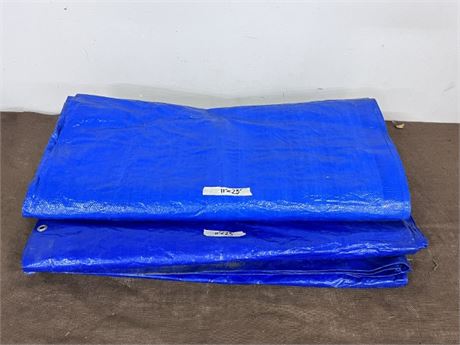 2-11'x23' Poly Tarps