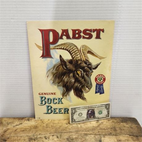 Vintage Pabst Beer Advertising Card