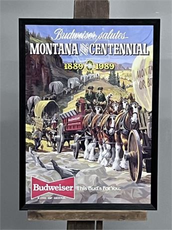 Montana Centennial Budweiser Poster...21x29