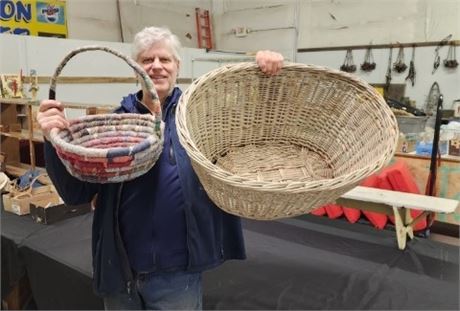 Vintage Basket Pair