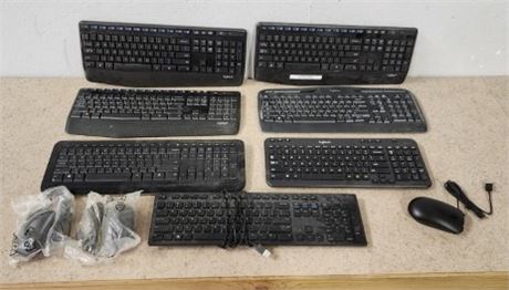 New DELL Mouse & Nic e Logitech Keyboards