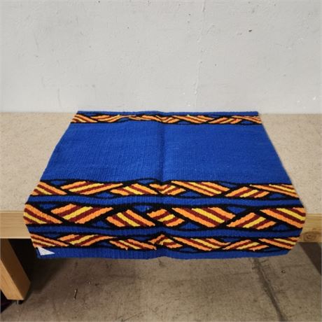 India Woven Wool Saddle Blanket...36x32