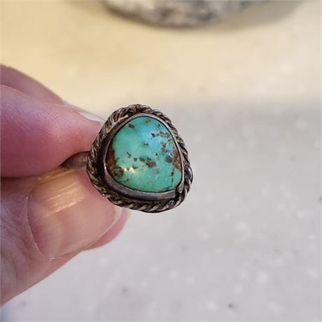 Sterling Silver Turquoise Ring - Sz 6
