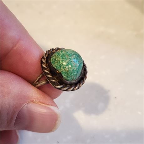 Sterling Silver Turquoise Ring - Sz 6½