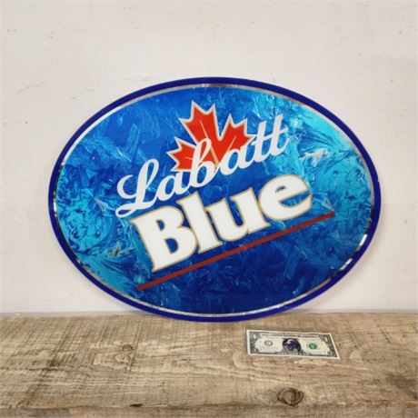 Vintage Labatt Blue Mirror Sign - 24x18