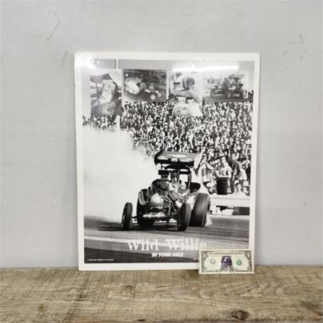 Wild Willie Vintage Racing Poster - 20x25