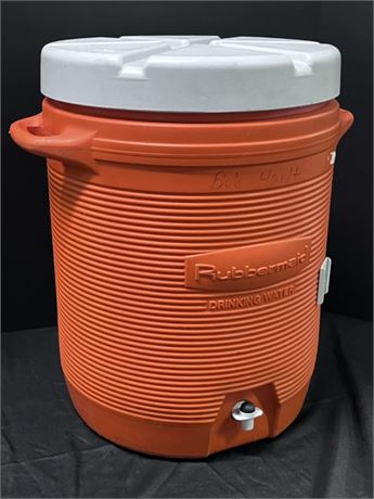 Large Rubbermaid Water Cooler - 15" Diameter x 21"h