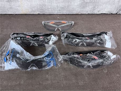 5 Pair of Safety Glasses