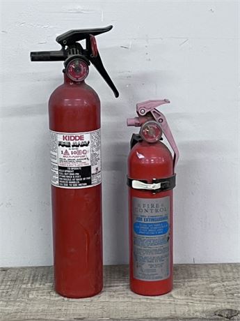 2 - Small Fire Extinguishers (need charge)