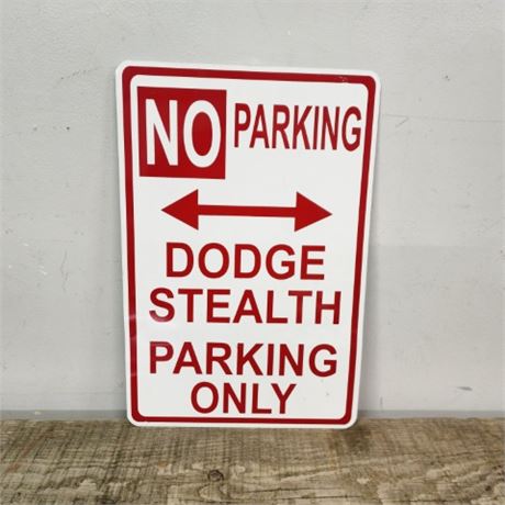 Dodge Stealth No Parking Sign...12x18