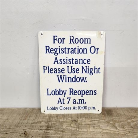 Metal Office/Lobby Sign...12x16