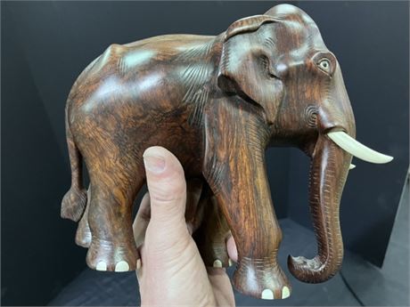 Nice Carved Hardwood Elephant...10x8
