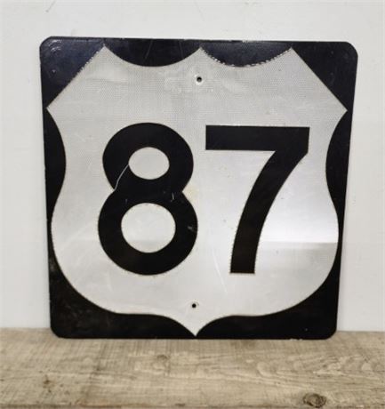 Genuine MT Highway 87 Metal Sign